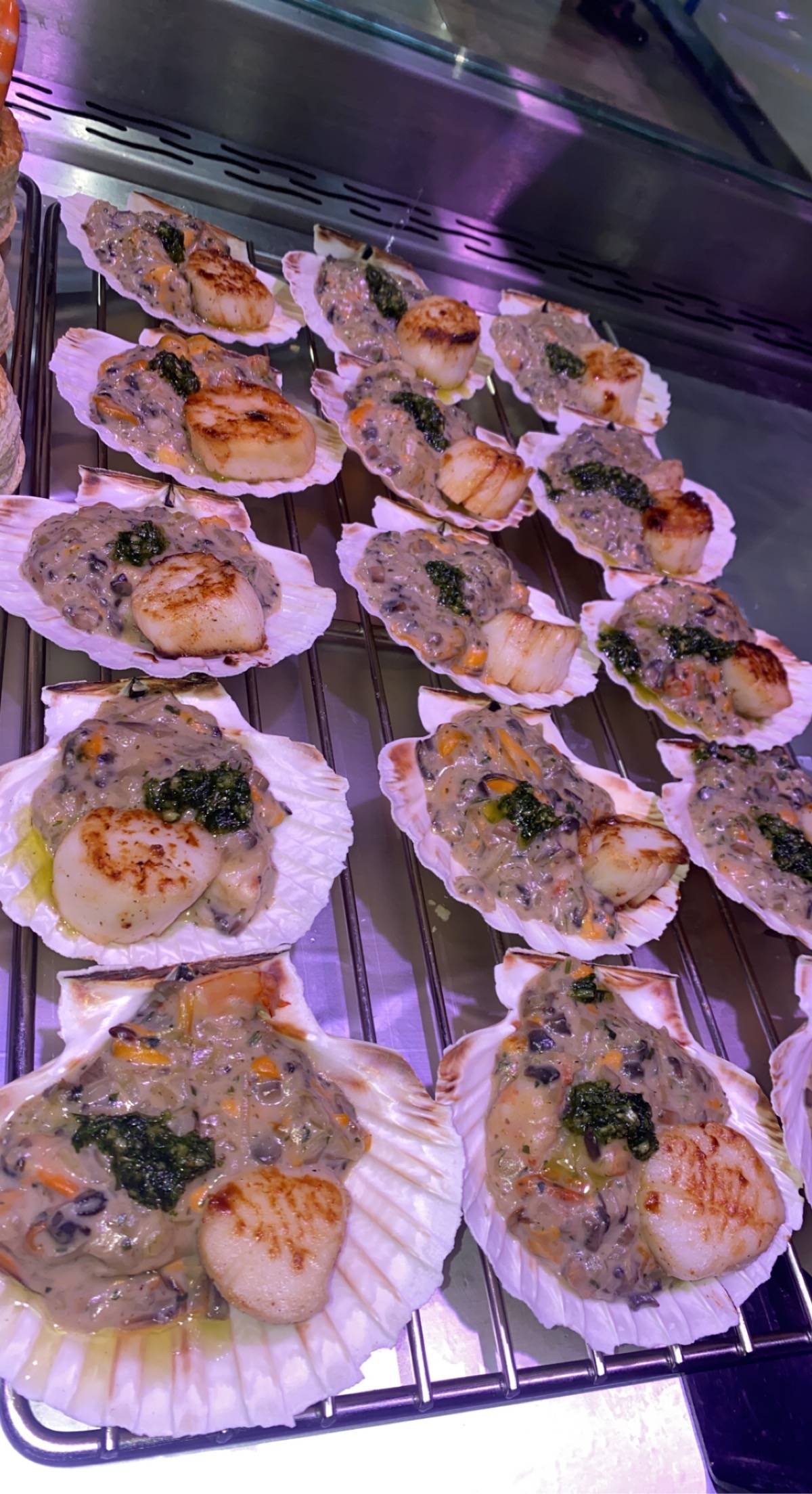 Coquilles gratinées 